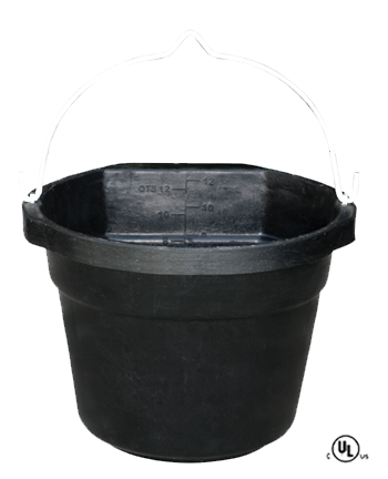model fb-80r image farm innovators 12 Quart Heated Flat-Back Rubber Bucket
